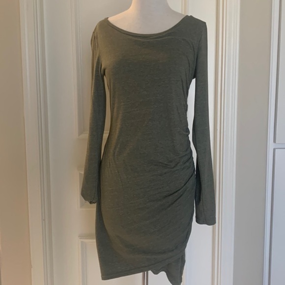 Leith Olive Dress - Picture 1 of 3